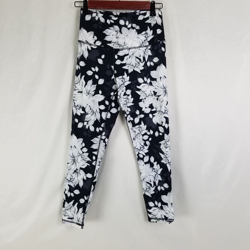 Balance‎ Collection Leggings Womens Small High Rise Activewear Floral Yoga Pants